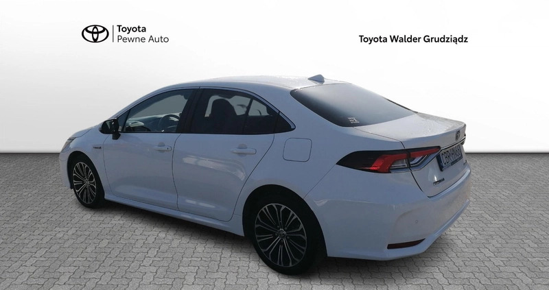 Toyota Corolla cena 98900 przebieg: 34921, rok produkcji 2021 z Grudziądz małe 211